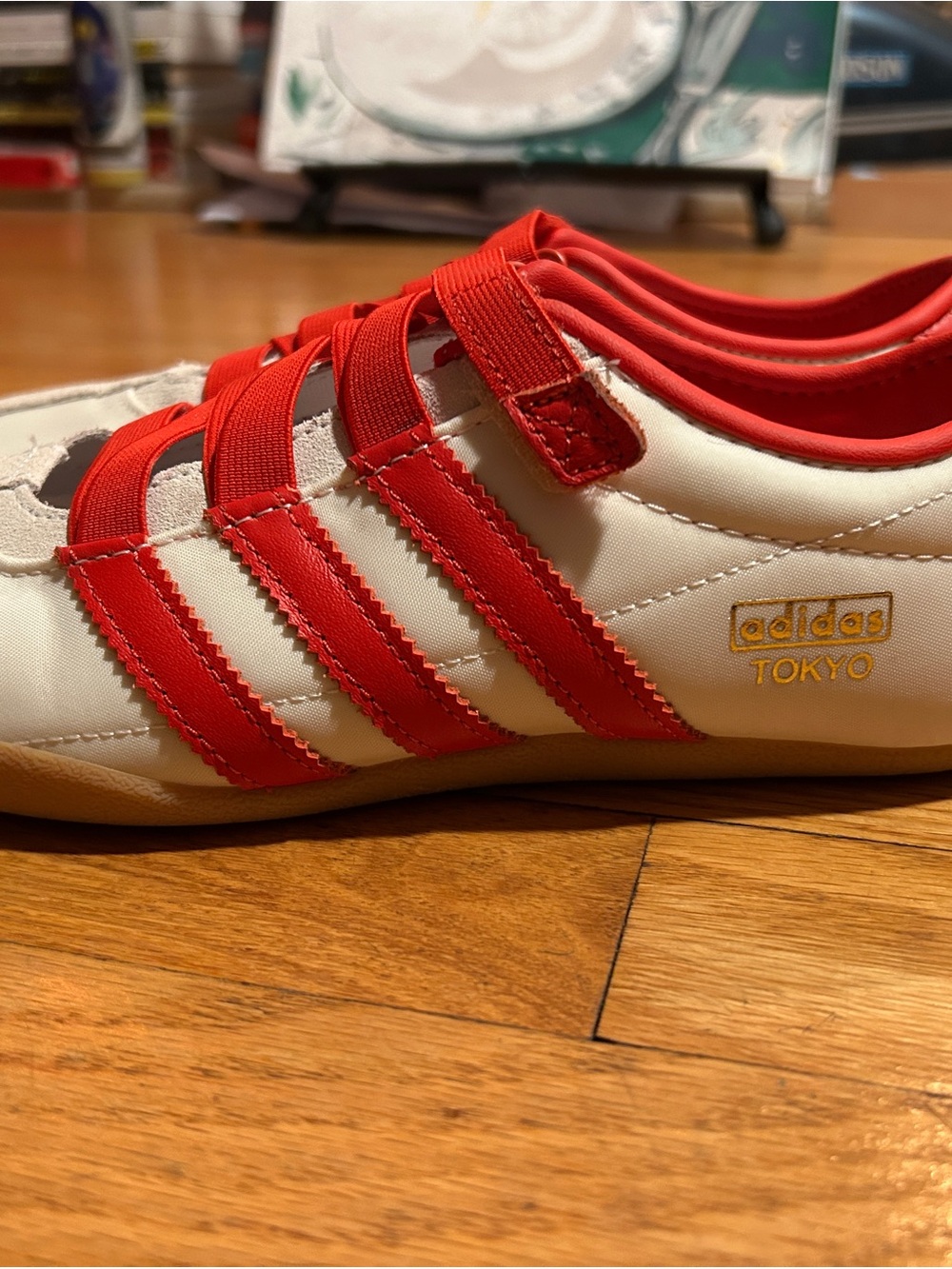 adidas Tokyo White and Red Low-Top Sneaker